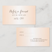 エレガントスタイリッシュシンプル紹介カード 紹介カード (正面/裏面)