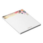 エレガントスタイリッシュストライプ金ゴールド ノートパッド (アングル)