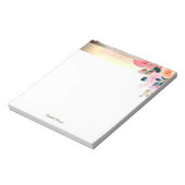 エレガントスタイリッシュストライプ金ゴールド ノートパッド (回転)