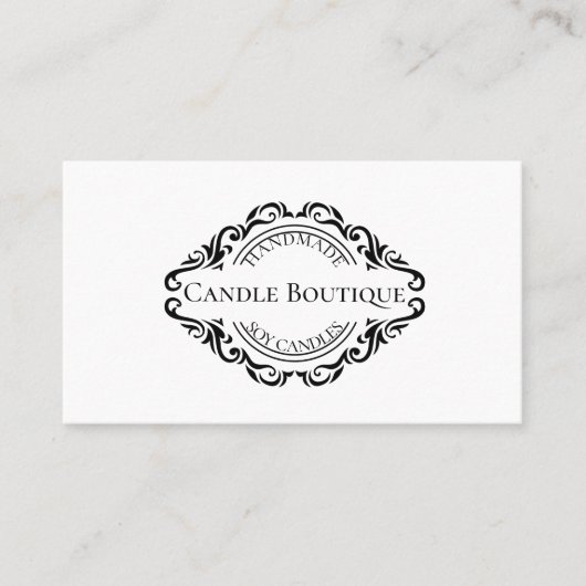 エレガントスタイリッシュタイポグラフィミニマル 名刺 (正面)