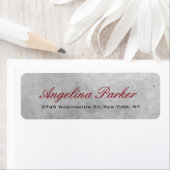 エレガントスタイリッシュトレンディーストーングレーウォール ラベル (インサイチュ)