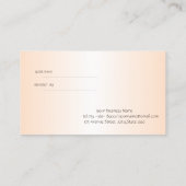 エレガントスタイリッシュバラ金ゴールドハート紹介カード 紹介カード (裏面)