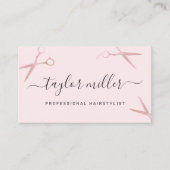 エレガントスタイリッシュバラ金ゴールド 名刺 (正面)