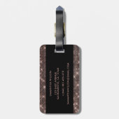 エレガントスタイリッシュパーソナライズされた ラゲッジタグ (裏面縦)