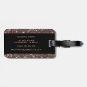 エレガントスタイリッシュパーソナライズされた ラゲッジタグ (裏面横)