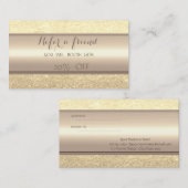 エレガントスタイリッシュフェイク金ゴールドのエラー参照カード 紹介カード (正面/裏面)