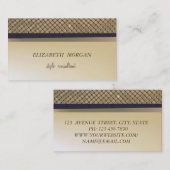 エレガントスタイリッシュフェイク金ゴールド,きらめく金ゴールド続編 名刺 (正面/裏面)