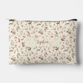 エレガントスタイリッシュフローラの鉛筆ケース、メイクアップ アクセサリーポーチ