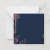 エレガントスタイリッシュフローラ ノートカード (裏面)