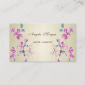 エレガントスタイリッシュプロフェッショナルフローラ 名刺 (正面)