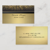 エレガントスタイリッシュプロフェッショナル紙吹雪 名刺 (正面/裏面)