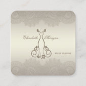 エレガントスタイリッシュプロフェッショナル スクエア名刺 (正面)