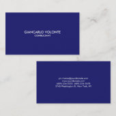 エレガントスタイリッシュミッドナイトブループロフェッショナル 名刺 (正面/裏面)