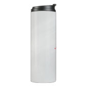 エレガントスタイリッシュモダングレーの赤い名前 タンブラー (回転左)