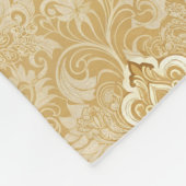 エレガントスタイリッシュモダントレンディーベージュ フリースブランケット (角)