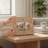 エレガントスタイリッシュモダン柄 レーザー彫刻フレーム