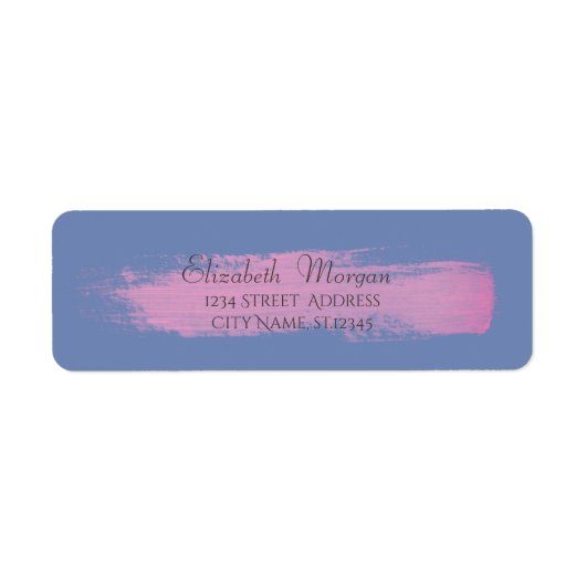 エレガントスタイリッシュモダン水彩画 ラベル (正面)