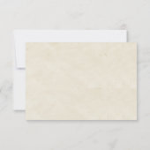 エレガントスタイリッシュモダン素朴結婚Wood Cyclist's 出欠カード (裏面)