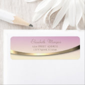 エレガントスタイリッシュモダン金ゴールドグラデーション ラベル (インサイチュ)