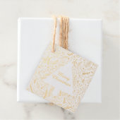 エレガントスタイリッシュモダン金ゴールド フェイバータグ (箱)