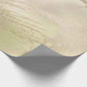 エレガントスタイリッシュモダン銅バラ金ゴールド ラッピングペーパー (角)