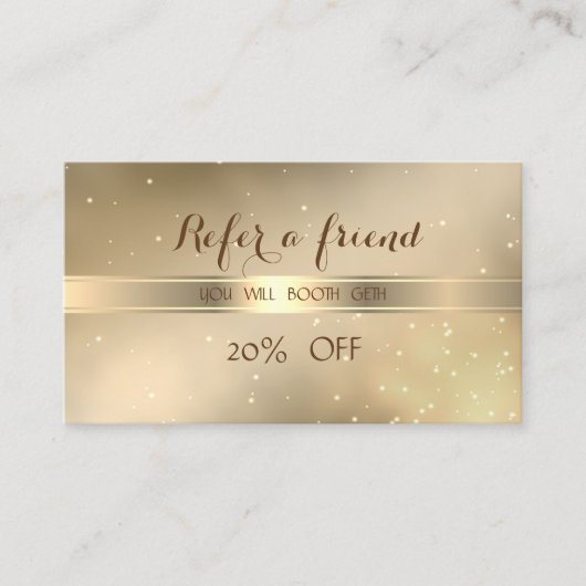 エレガントスタイリッシュモダン，光沢のある紹介カード 紹介カード (正面)