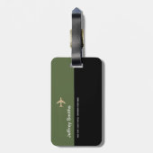 エレガントスタイリッシュモダン&Aeroトラベル荷物タグ ラゲッジタグ (裏面縦)