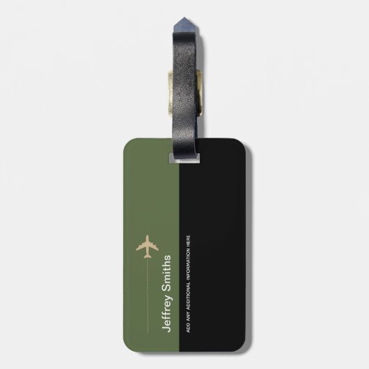 エレガントスタイリッシュモダン&Aeroトラベル荷物タグ ラゲッジタグ (裏面縦)