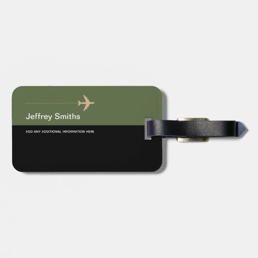 エレガントスタイリッシュモダン&Aeroトラベル荷物タグ ラゲッジタグ (裏面横)