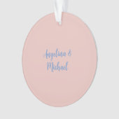 エレガントスタイリッシュユニークトレンディー名 オーナメント (正面)