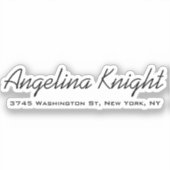 エレガントスタイリッシュユニークトレンディー シール (正面)