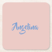 エレガントスタイリッシュユニークトレンディー スクエアペーパーコースター (正面)