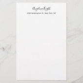 エレガントスタイリッシュユニークトレンディー 便箋 (正面)