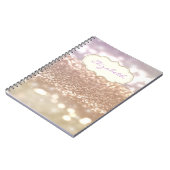 エレガントスタイリッシュ光沢、キラキラした《写真》ぼけ味 ノートブック (左側)