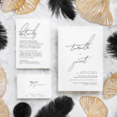 エレガントスタイリッシュ名前をカスタムする白結婚黒 エンクロージャーカード
