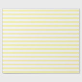 エレガントスタイリッシュ名前をカスタムする黄色の白い包み。 ラッピングペーパー (フラット)