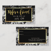 エレガントスタイリッシュ大理石、フレーム紹介カード 紹介カード (正面/裏面)