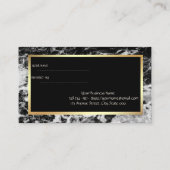 エレガントスタイリッシュ大理石、フレーム紹介カード 紹介カード (裏面)
