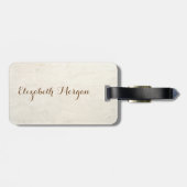 エレガントスタイリッシュ未来のミセス ラゲッジタグ (裏面横)