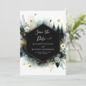 エレガントスタイリッシュ林結婚の セーブザデート (スタンド正面)