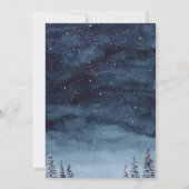 エレガントスタイリッシュ林結婚松 招待状 (裏面)