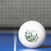 エレガントスタイリッシュ水色結婚葉 卓球ボール (ネット)