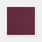 エレガントスタイリッシュ無地の紫 スタンダードカクテルナプキン (正面)