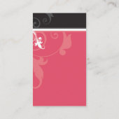 エレガントスタイリッシュ紅 名刺 (裏面)