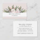 エレガントスタイリッシュ色彩の鮮やかBoho花 |赤面 名刺 (正面/裏面)