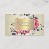 エレガントスタイリッシュ花 名刺 (正面)