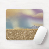 エレガントスタイリッシュ金ゴールドカラフル マウスパッド (マウス)