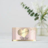 エレガントスタイリッシュ金ゴールドハートバラ金ゴールド 紹介カード (スタンド正面)