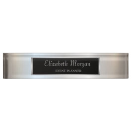 エレガントスタイリッシュ金ゴールド デスクネームプレート