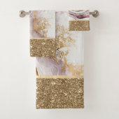 エレガントスタイリッシュ金ゴールド バスタオルセット (インサイチュ)